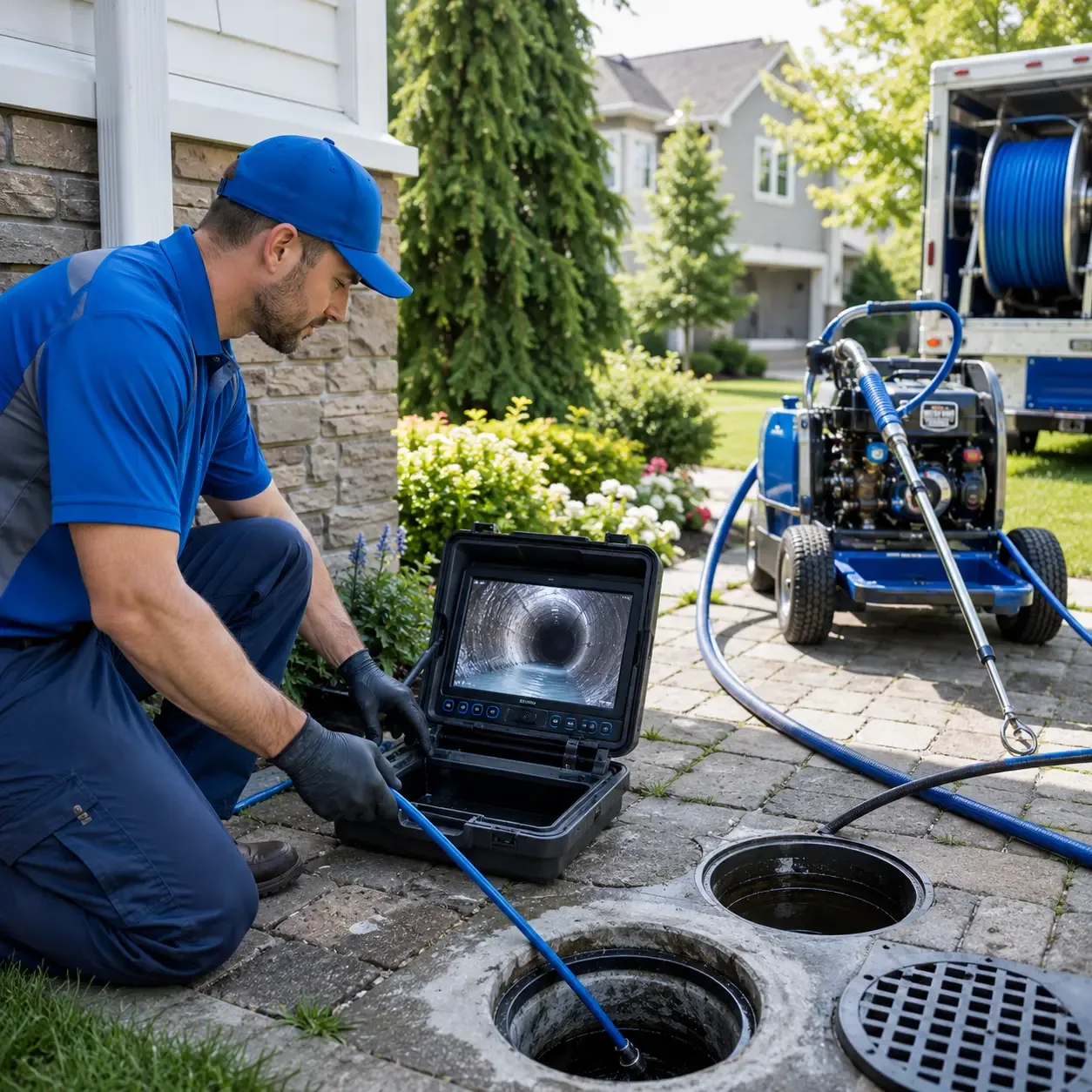 Outdoor drain cleaning professionals serving Pratts, VA