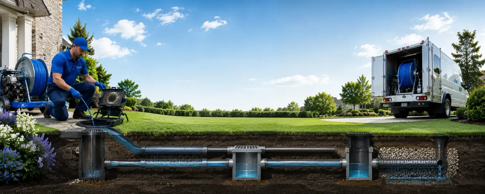 Outdoor drain cleaning information for Pratts, VA